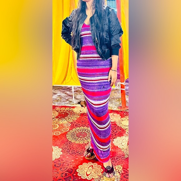 Zara knitted pink purple dress 🧶🌸 - Picture 4 of 4